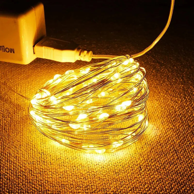 Hallow Bells® USB LED String Lights Waterproof