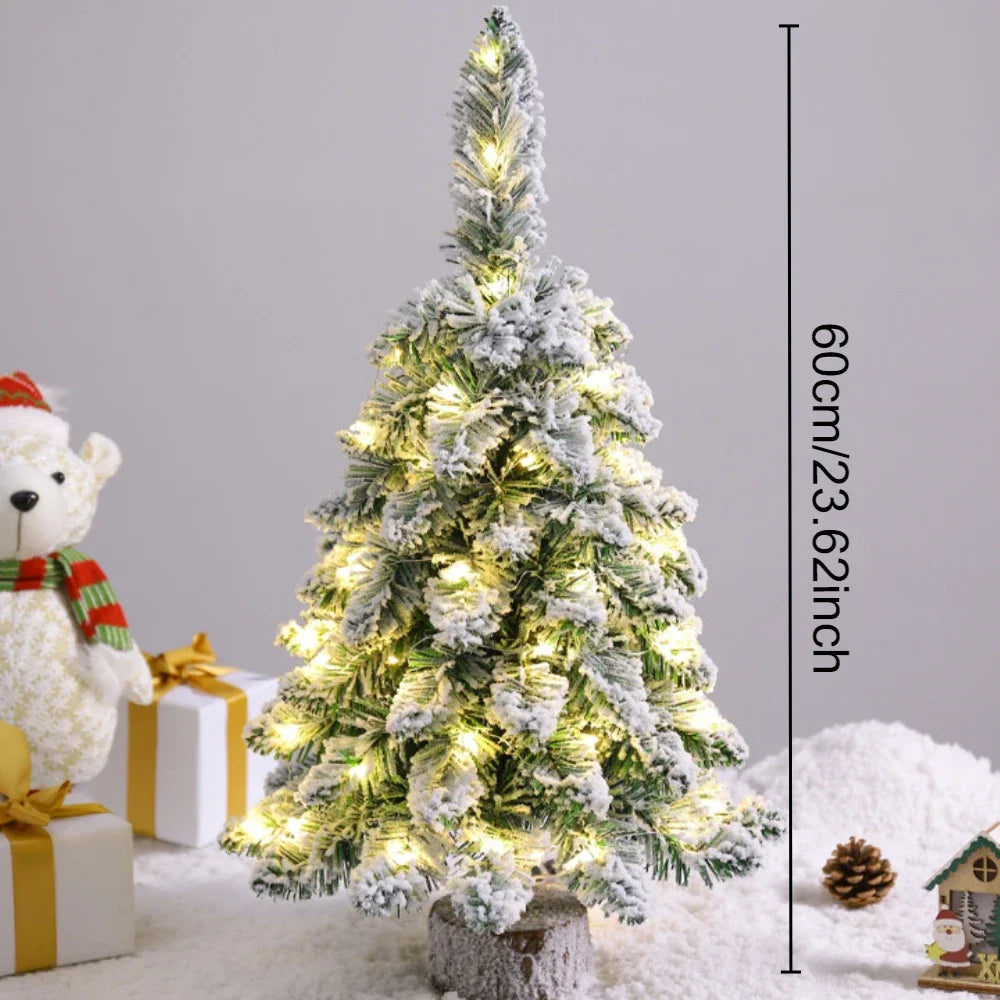 Hallow Bells® Pre-Lit Artificial Mini Christmas Tree with LED Lights