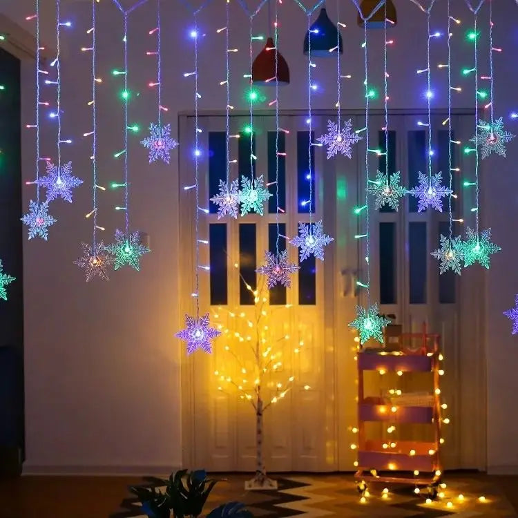 Hallow Bells® Christmas Snowflakes LED String Lights