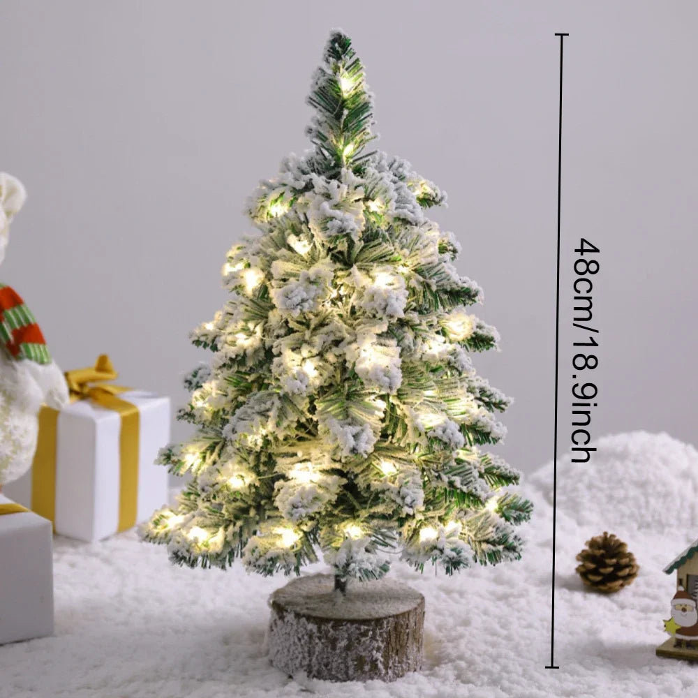 Hallow Bells® Pre-Lit Artificial Mini Christmas Tree with LED Lights