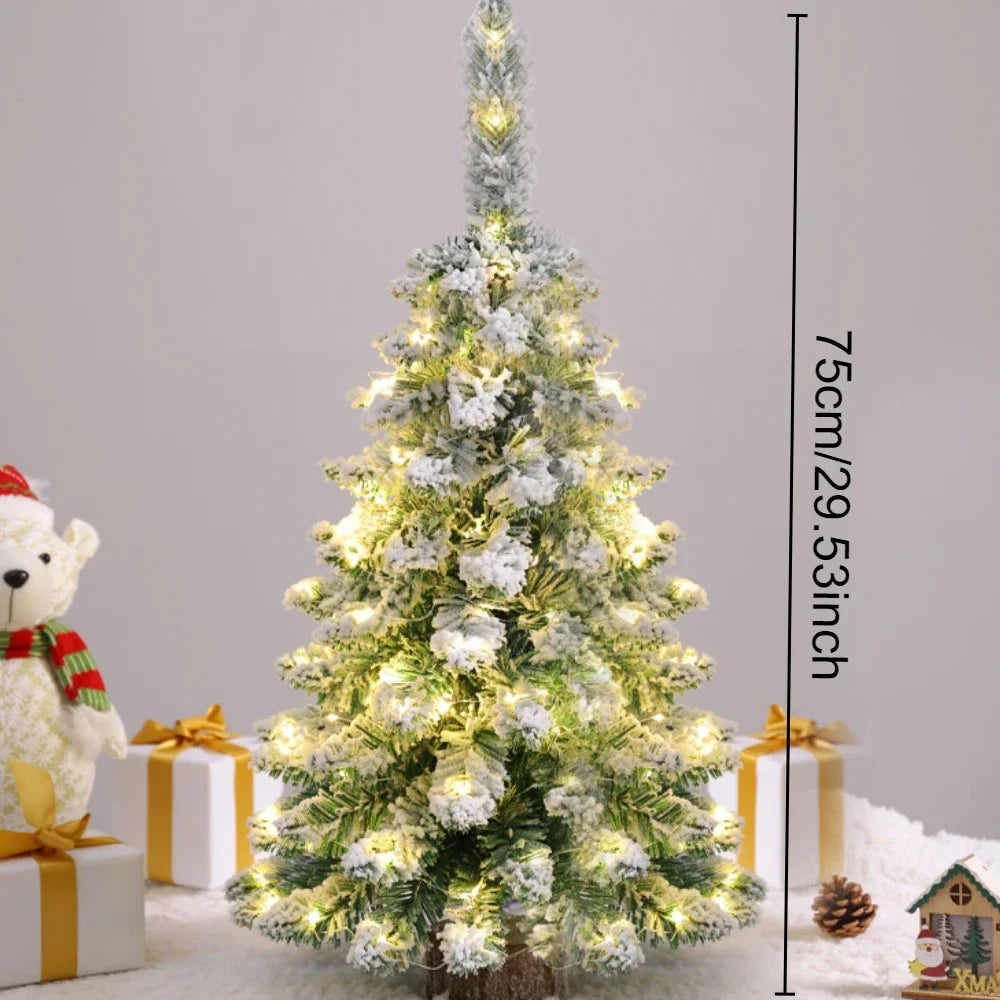 Hallow Bells® Pre-Lit Artificial Mini Christmas Tree with LED Lights