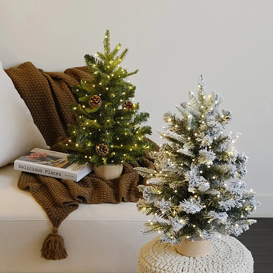 Hallow Bells® 40/60CM Christmas Tree Desktop Mini Xmas For Home Decoration