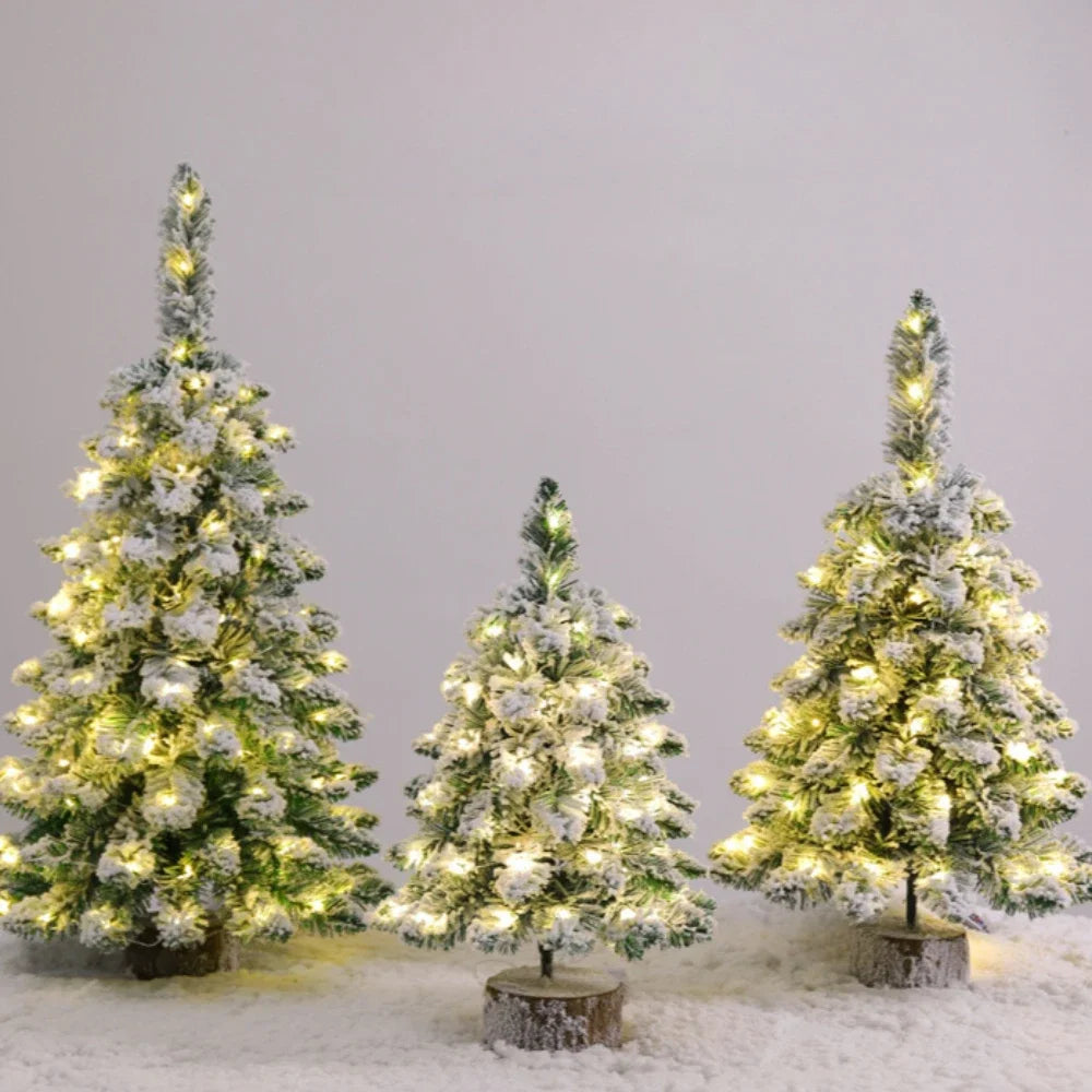 Hallow Bells® Pre-Lit Artificial Mini Christmas Tree with LED Lights