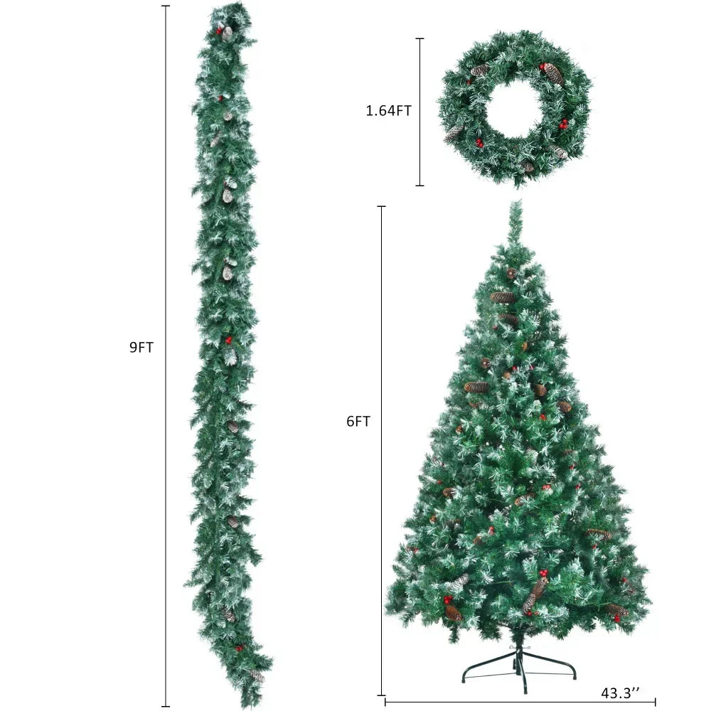 Hallow Bells® 6FT Lights Gifts Christmas Tree